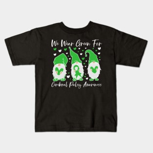 We Wear Green For Cerebral Palsy Gnome Kids T-Shirt